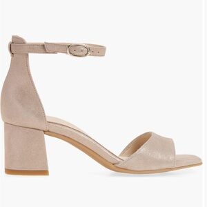 Paul Green Beige Block Heel Sandals